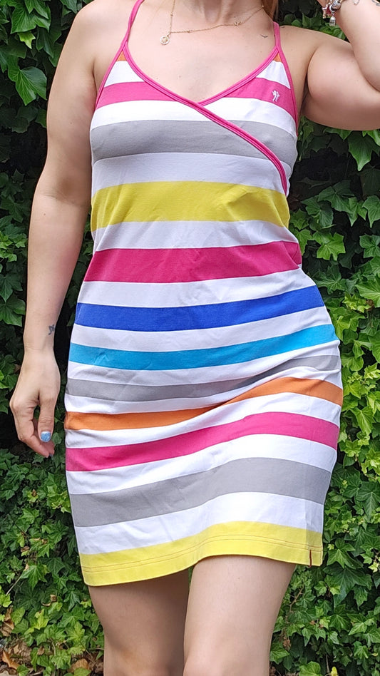 Womens Retro Coast Halter Mini Dress Mini Dress