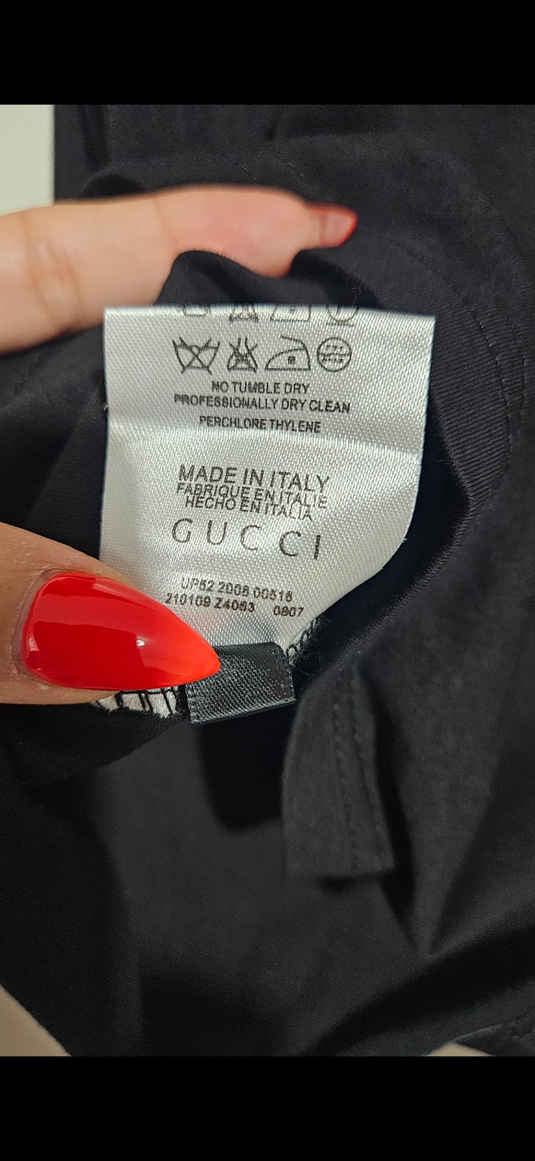 Gucci Tee black Top Size M