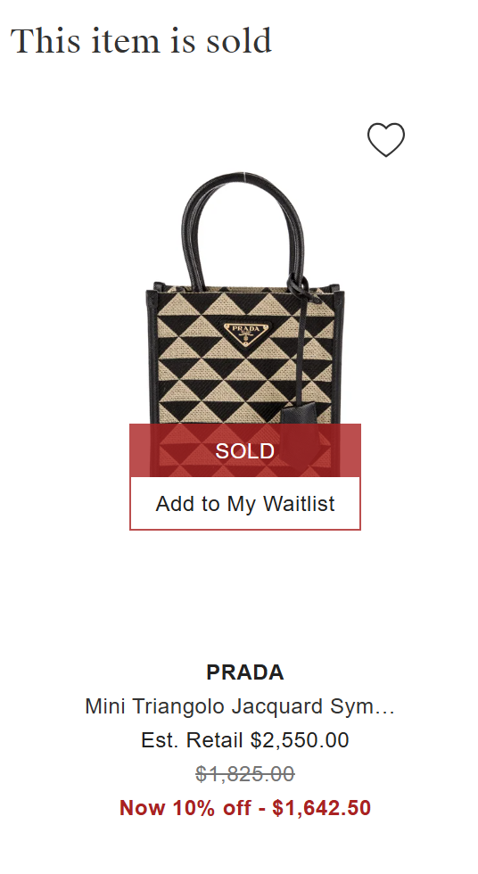 Prada Symbole Triangolo Jacquard Mini Tote - Prada shoulder bag - Mini hand bag