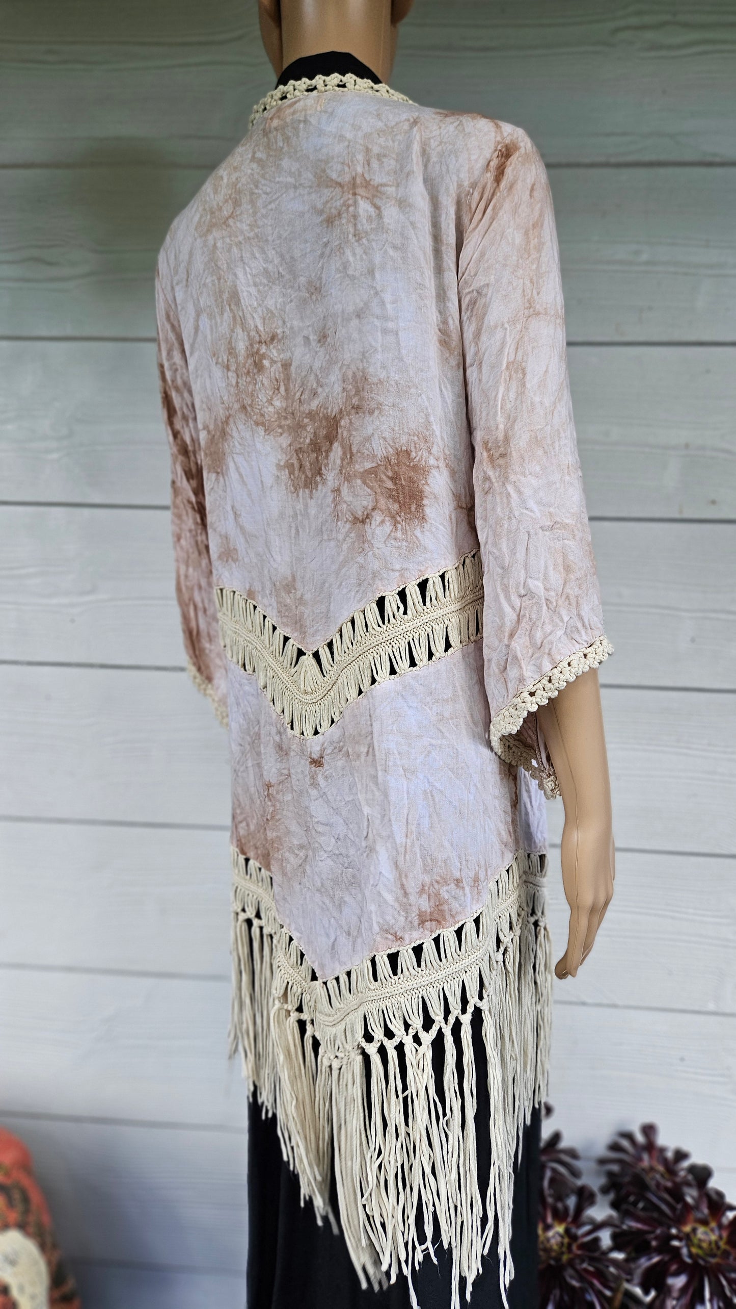 Lovely Bohemian Kimono - Duster Jacket Kaftan top Kimono Flare Sleeve