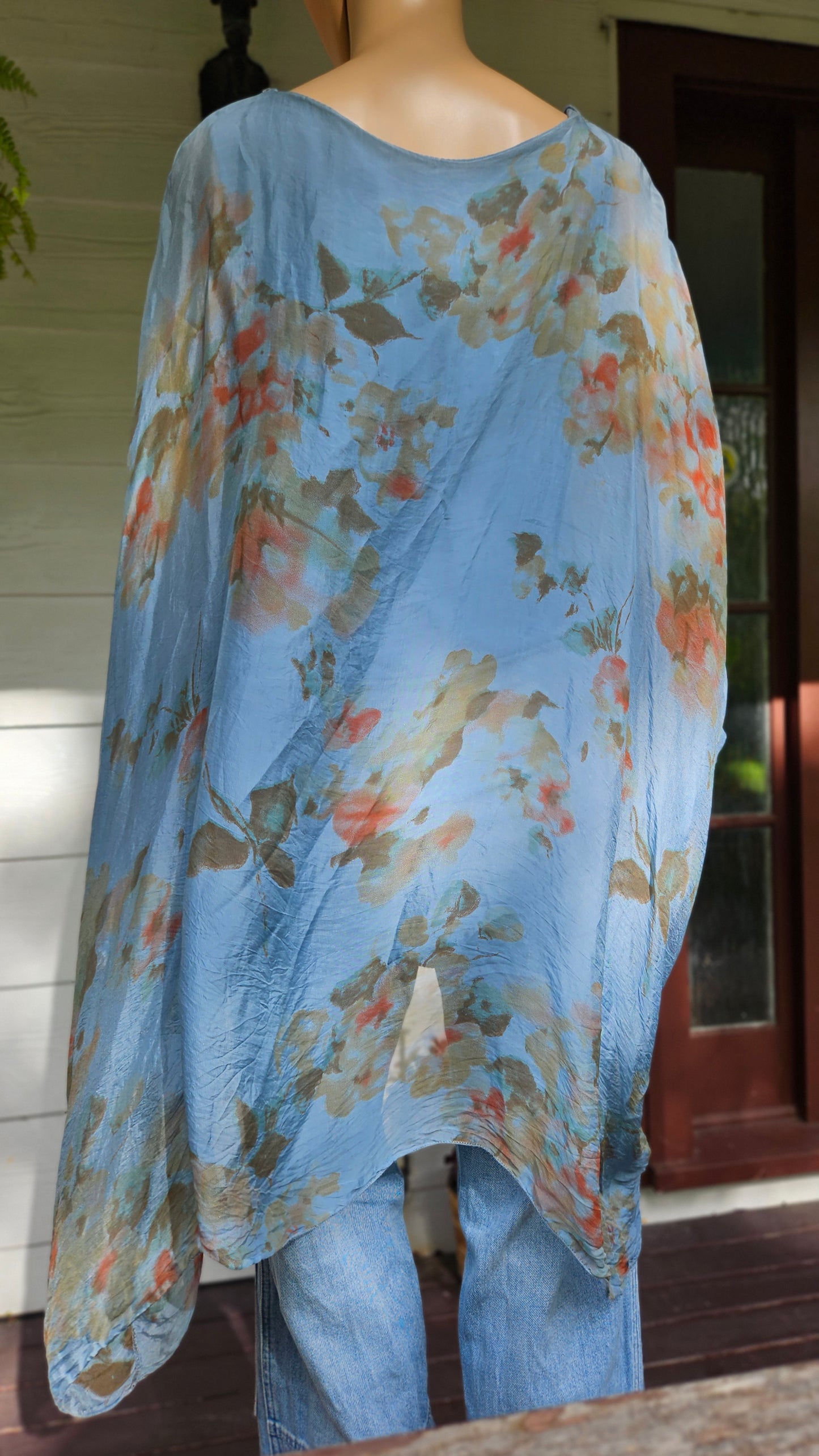 Oversized Italian Blouse - Mini Dress
