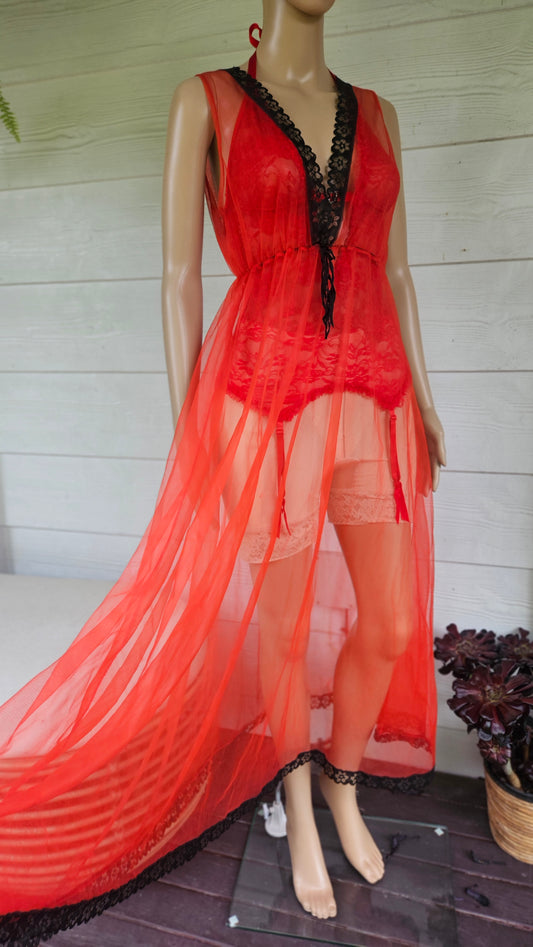 Vintage slip dress Gown Vintage Robe