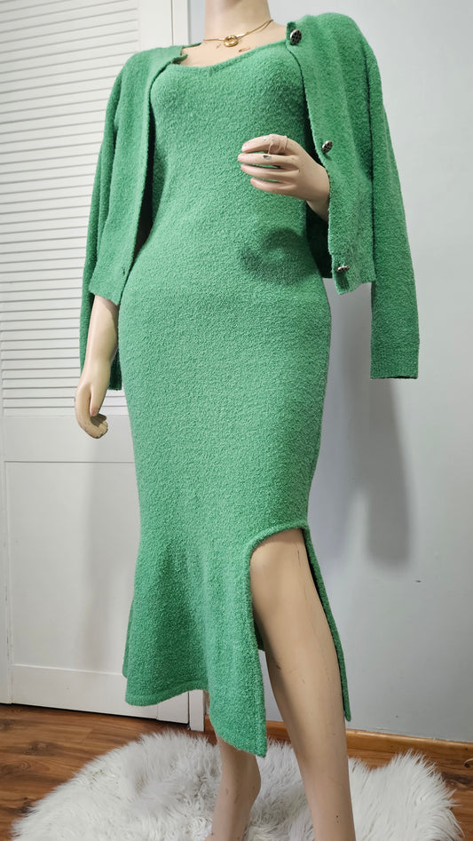 Unique Terry cloth Dress & Coat Top. Size M