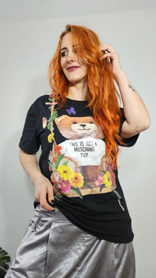 Moschino Couture top Milano Tee black Tee Size L
