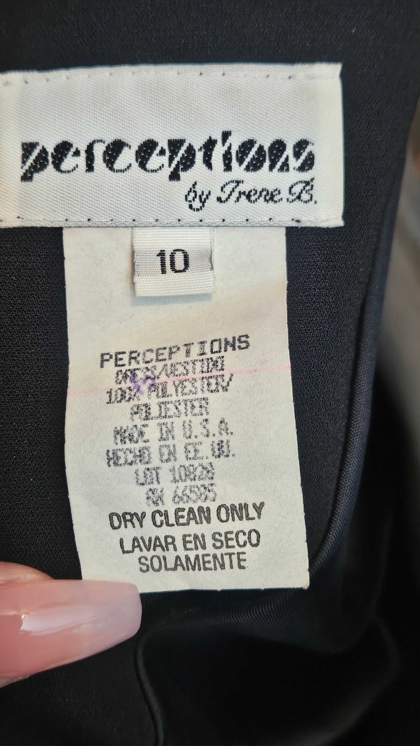 Vintage 80s Dress Made in USA. Size 10