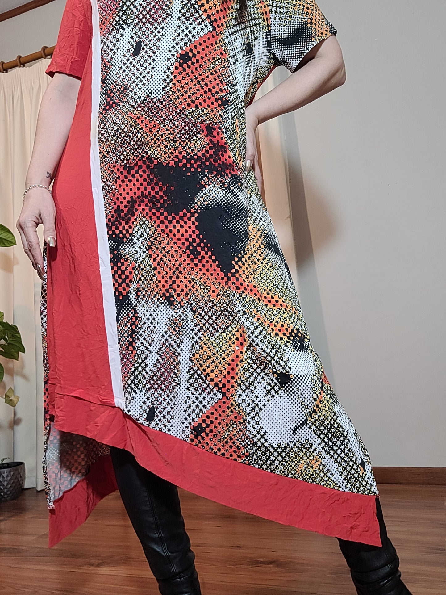 Plus size Dress - Curvy Asymmetrical Dress