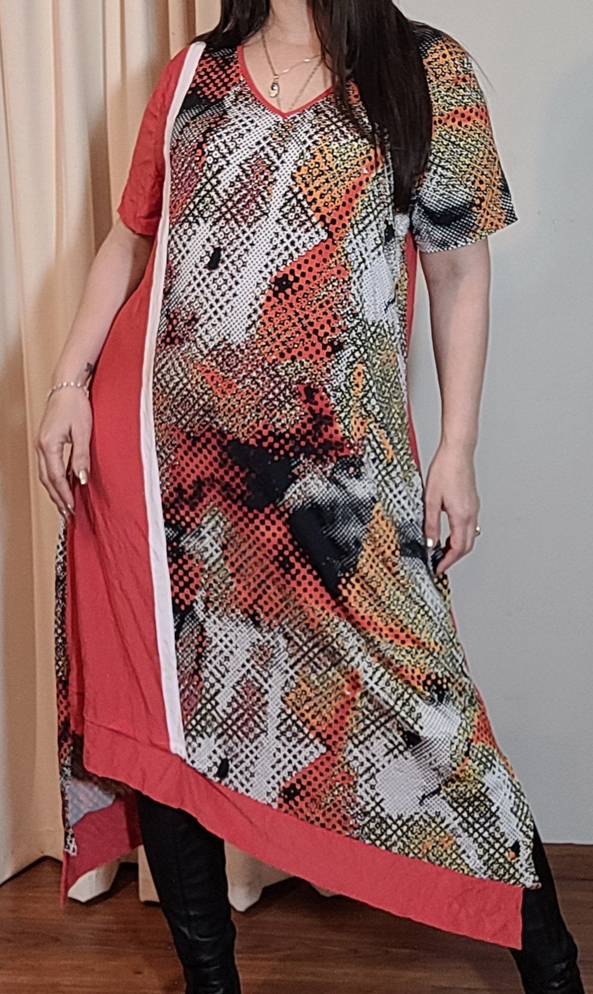 Plus size Dress - Curvy Asymmetrical Dress