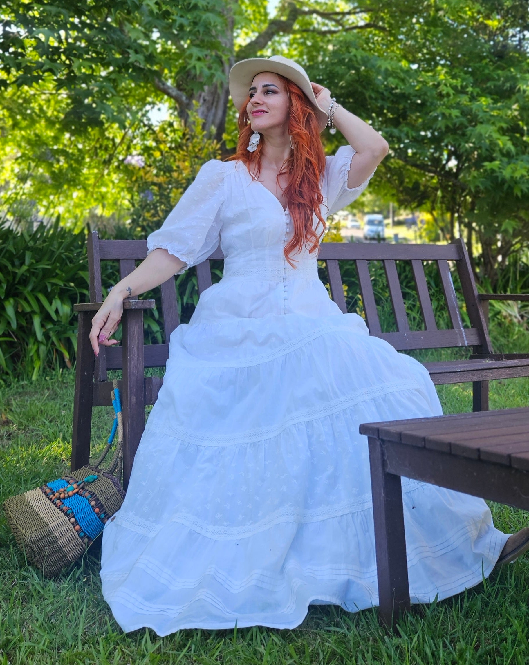 boho maxi dress nz Bohemian Boho Maxi Dress Size M – paothriftnz