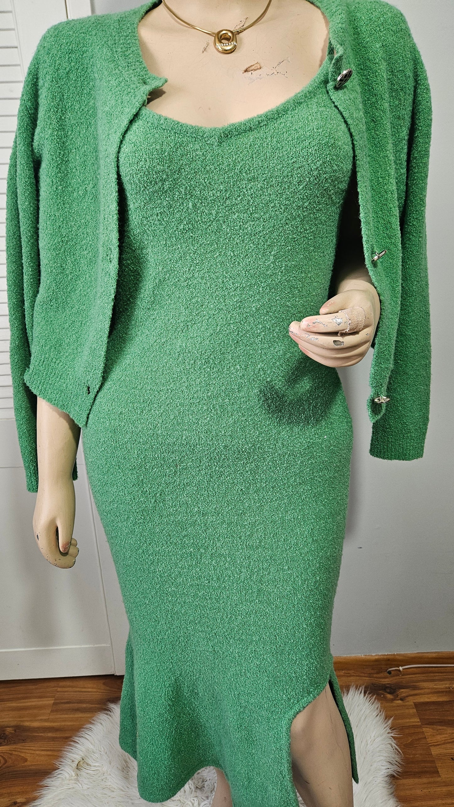 Unique Terry cloth Dress & Coat Top. Size M