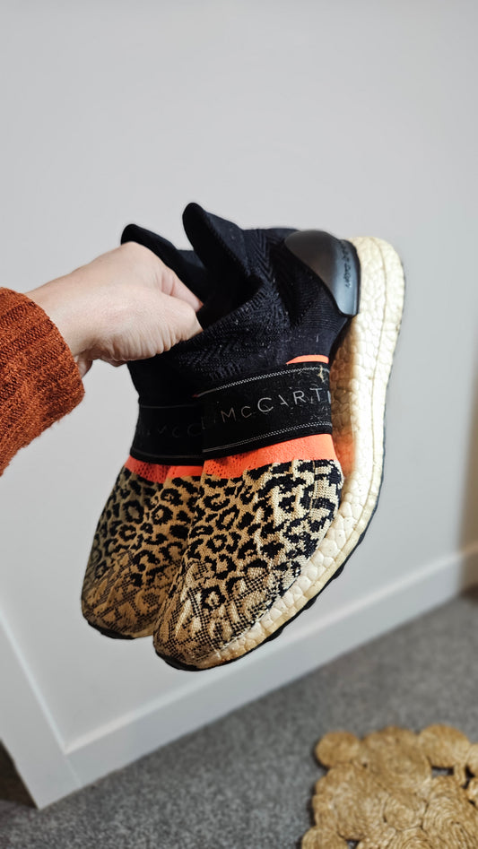 Adidas Stella McCartney x UltraBoost 3D Knit 'Leopard’ black