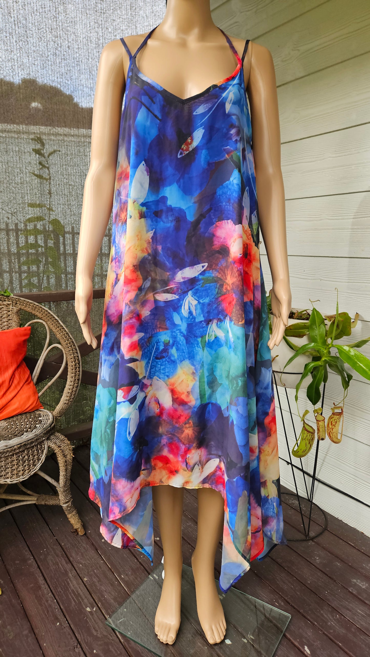 Colorful asymmetrical Dress