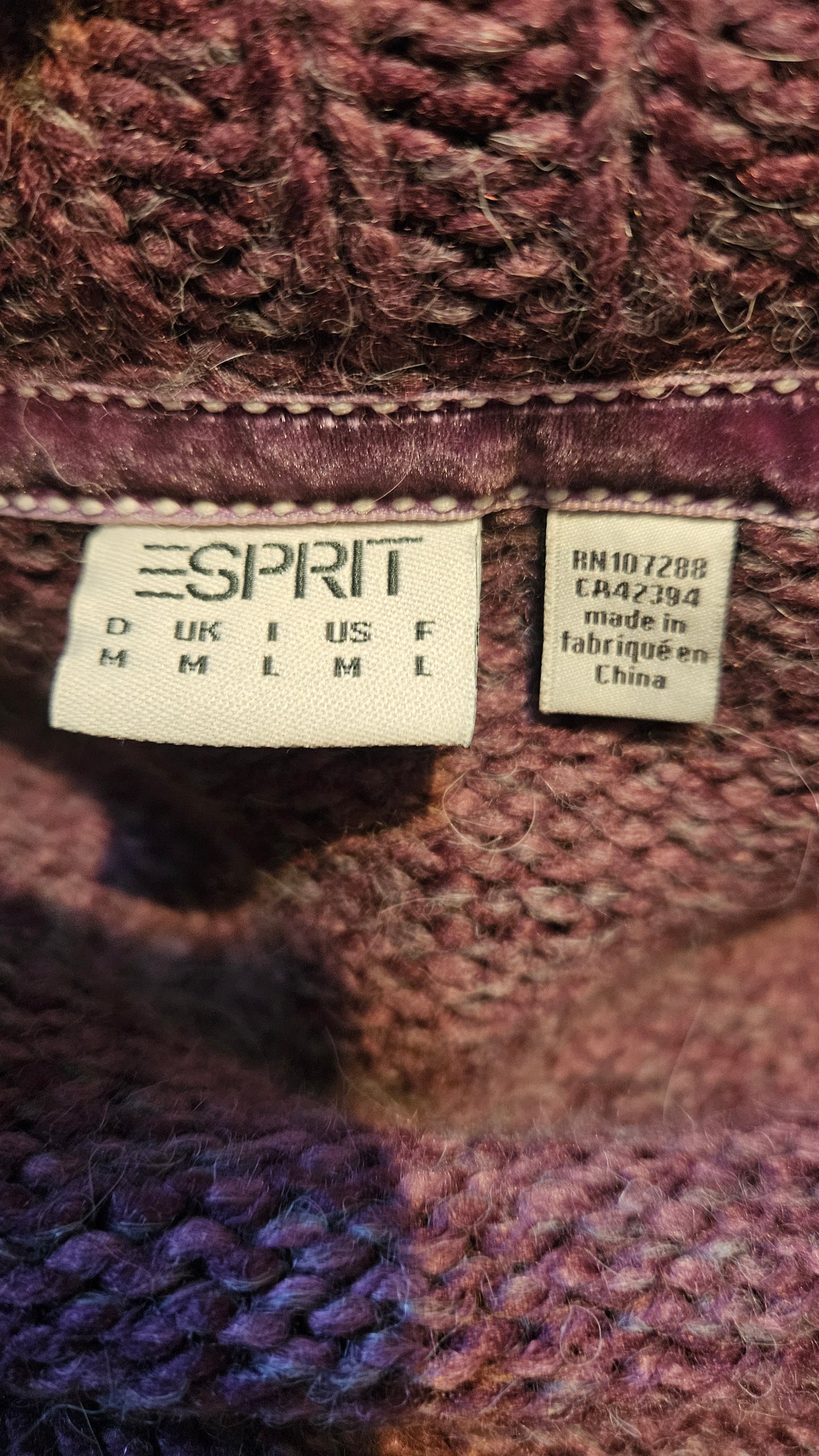 Esprit Cardi - Knitted Coat - ruffled Coat -Preloved Cardigan