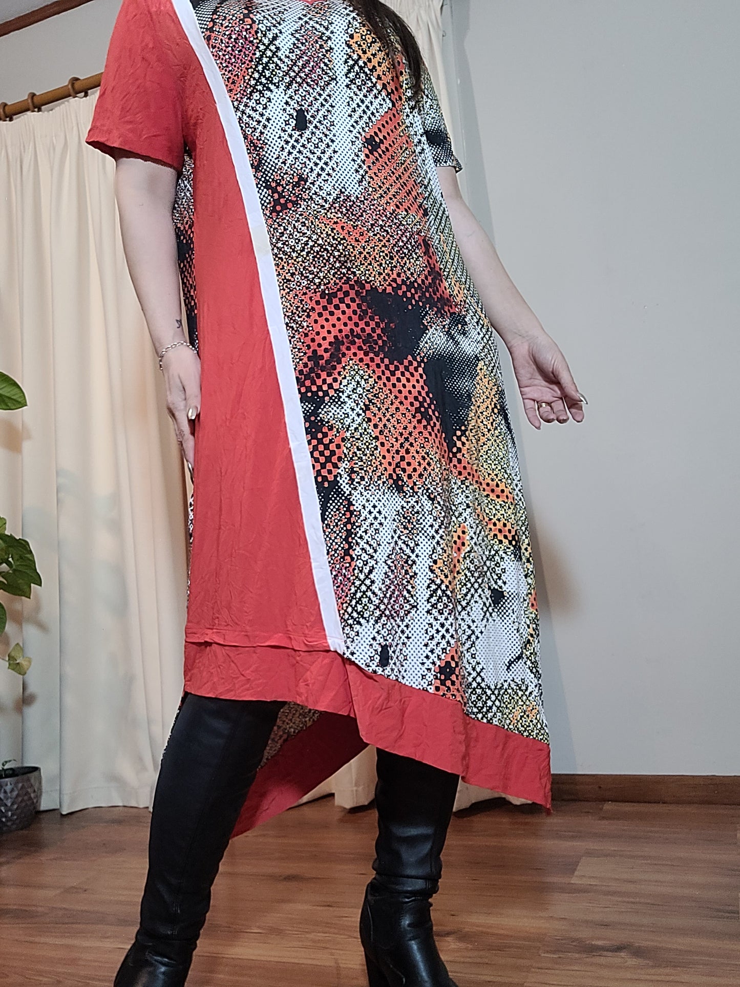 Plus size Dress - Curvy Asymmetrical Dress