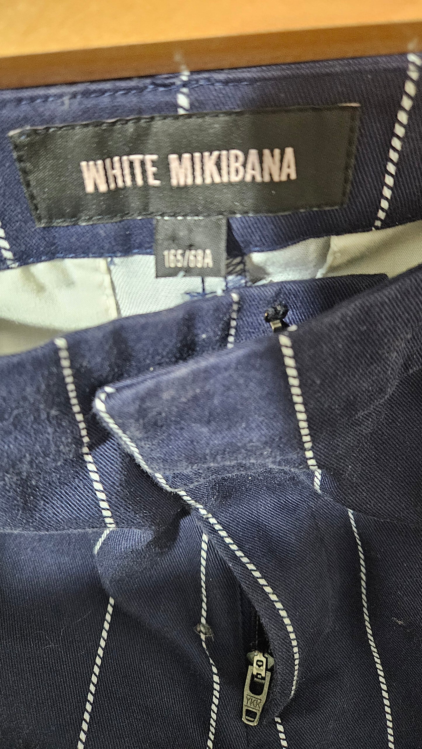 White Mikibana Ladies Embroidered and Sequin Jeans In Blue
