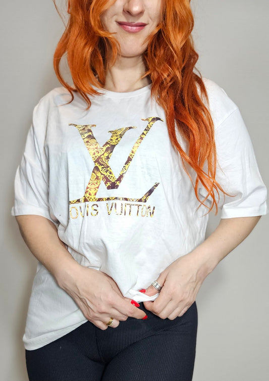 Gorgeous L Vuitton T-shirt Crewneck Top