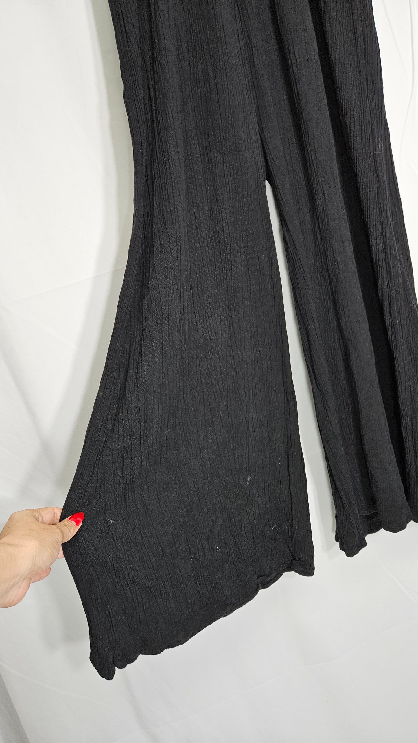 Max Wide leg black Jumpsuit - Size 14. buy Preloved bohemian Jumpsuit - used jumpsuit