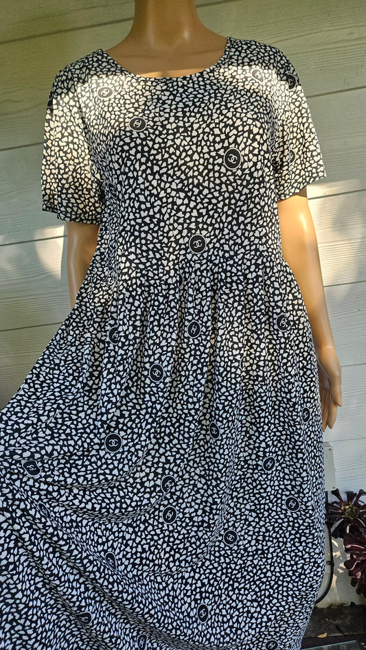Beautiful Chanel inspired Dress - Pre-loved Dress Faux Chanel Dress