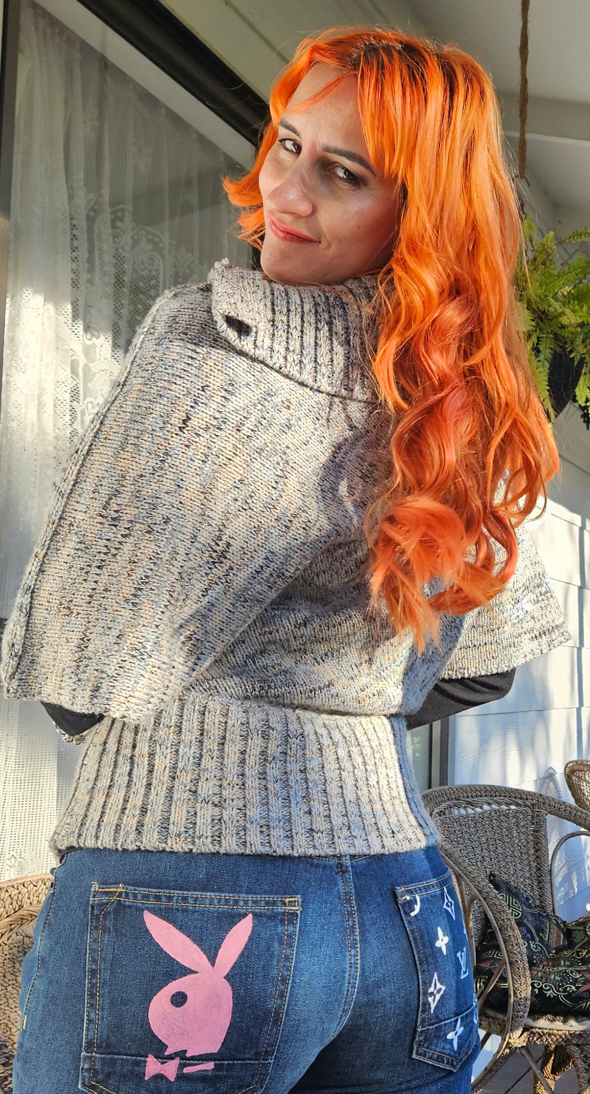 Lovely poncho - knit Poncho top style