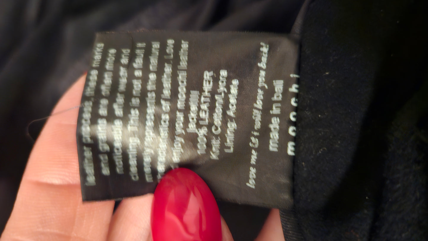 Unique MOOCHI Jacket. 100% Leather