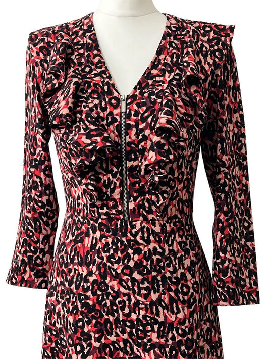 Karen Millen Leopard Print Dress - Gorgeous Preloved Dress