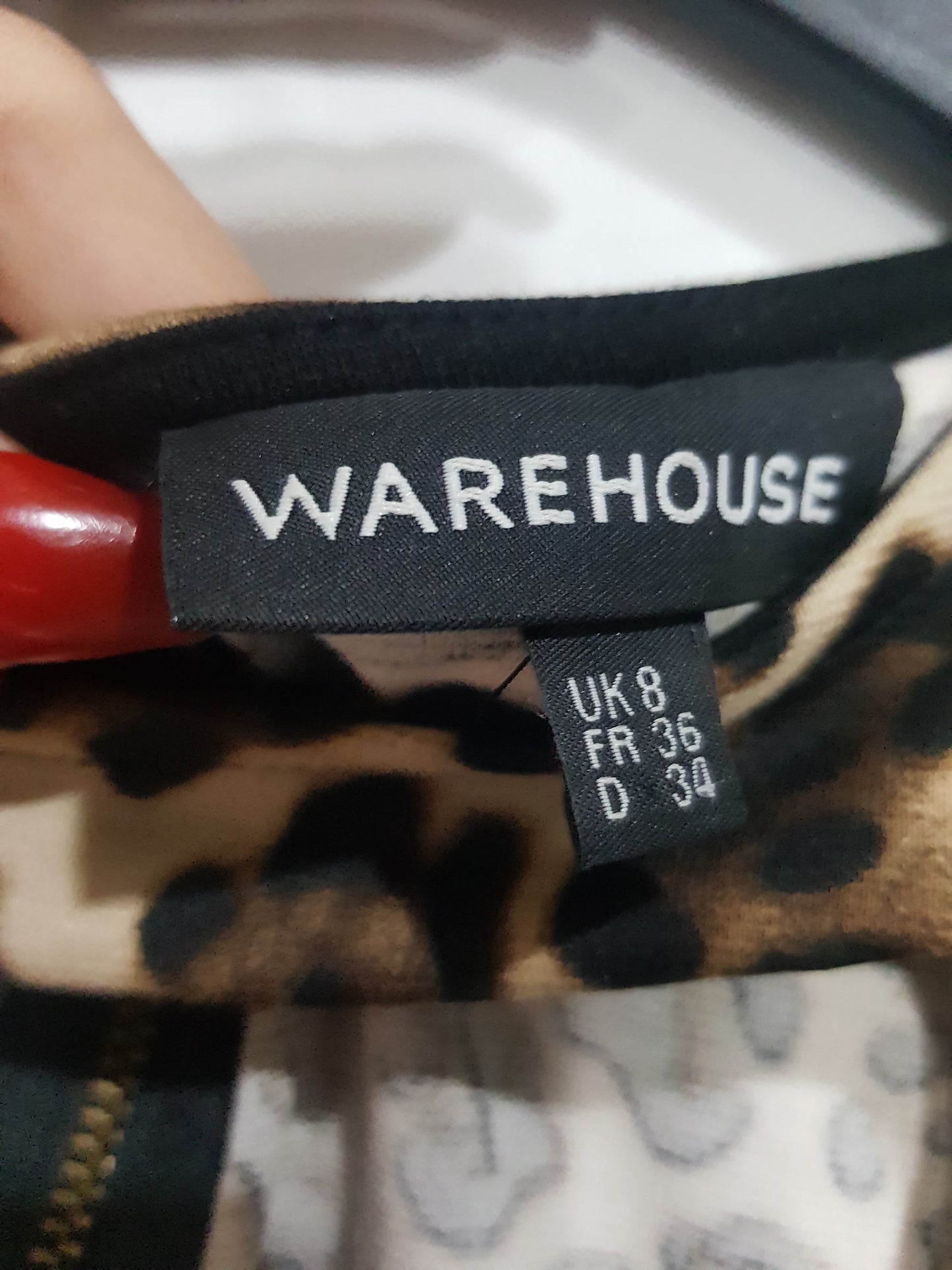Pegged dress - Animal print dress