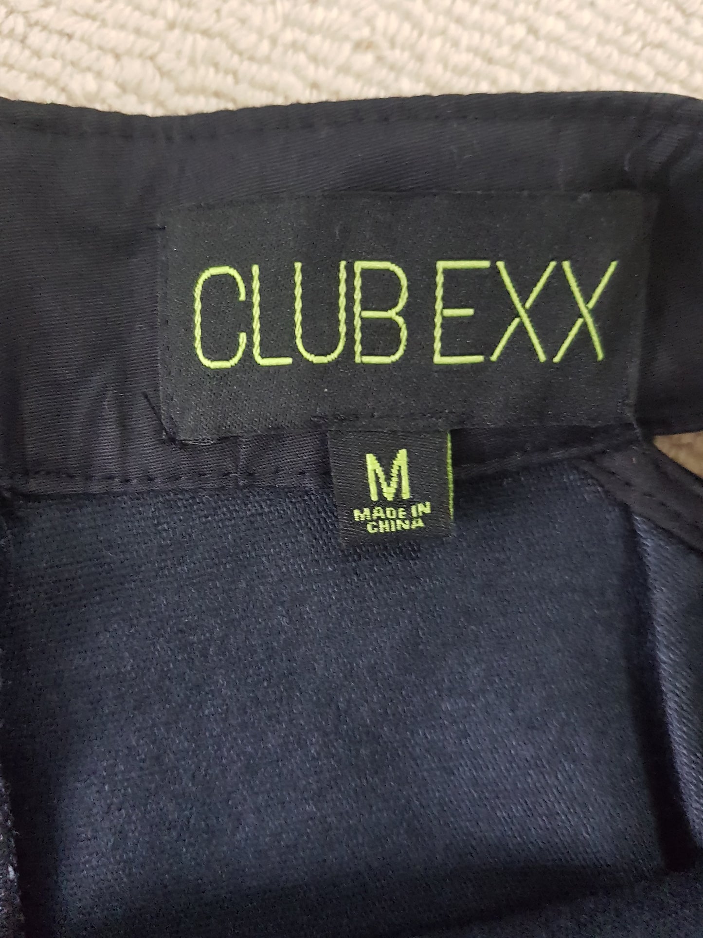 Sexy Black Shorts Faux Leather Shorts Size M.