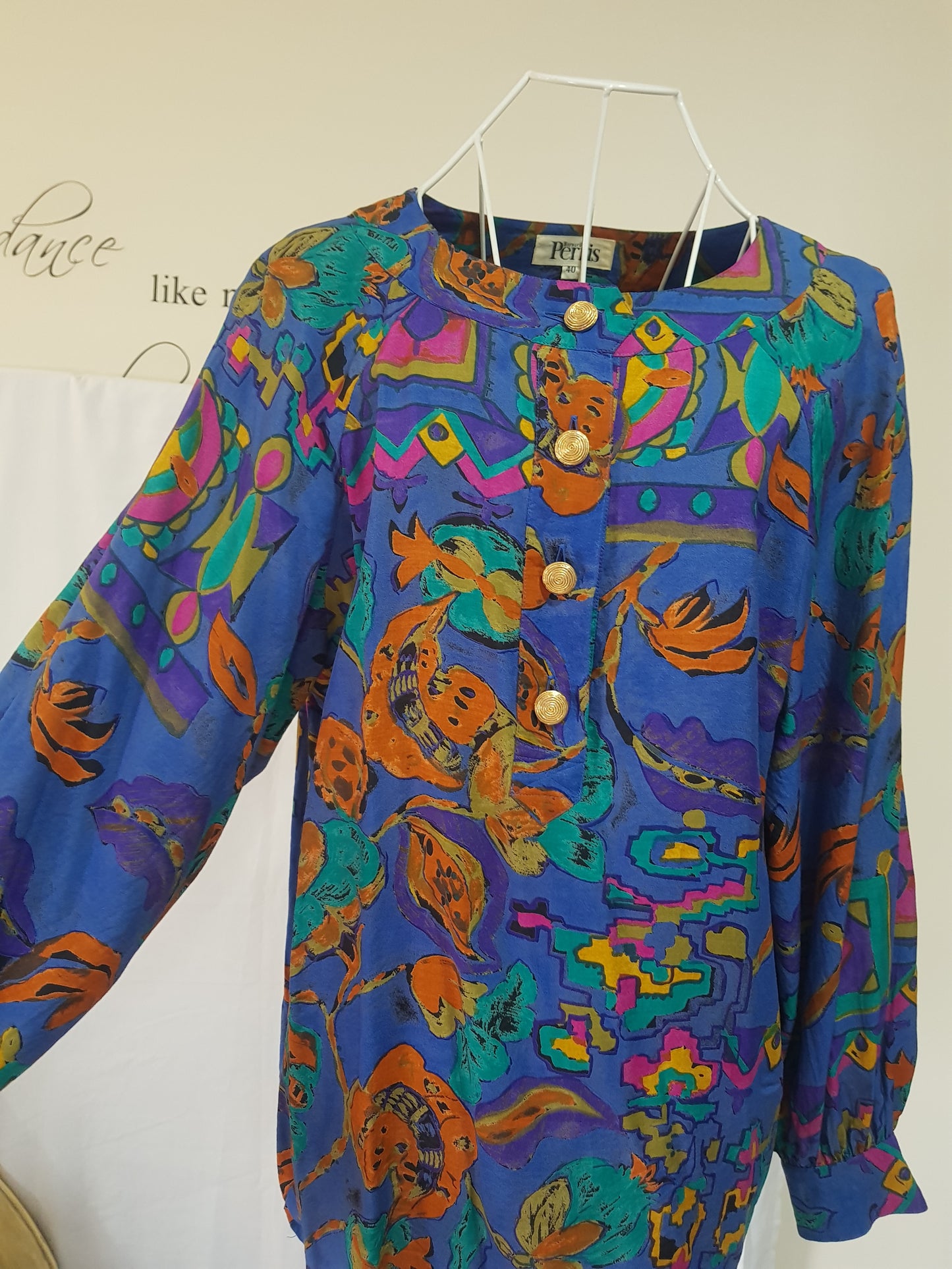 Bernard Perris Vintage Multicolored Shirt - Blouse - Size 40