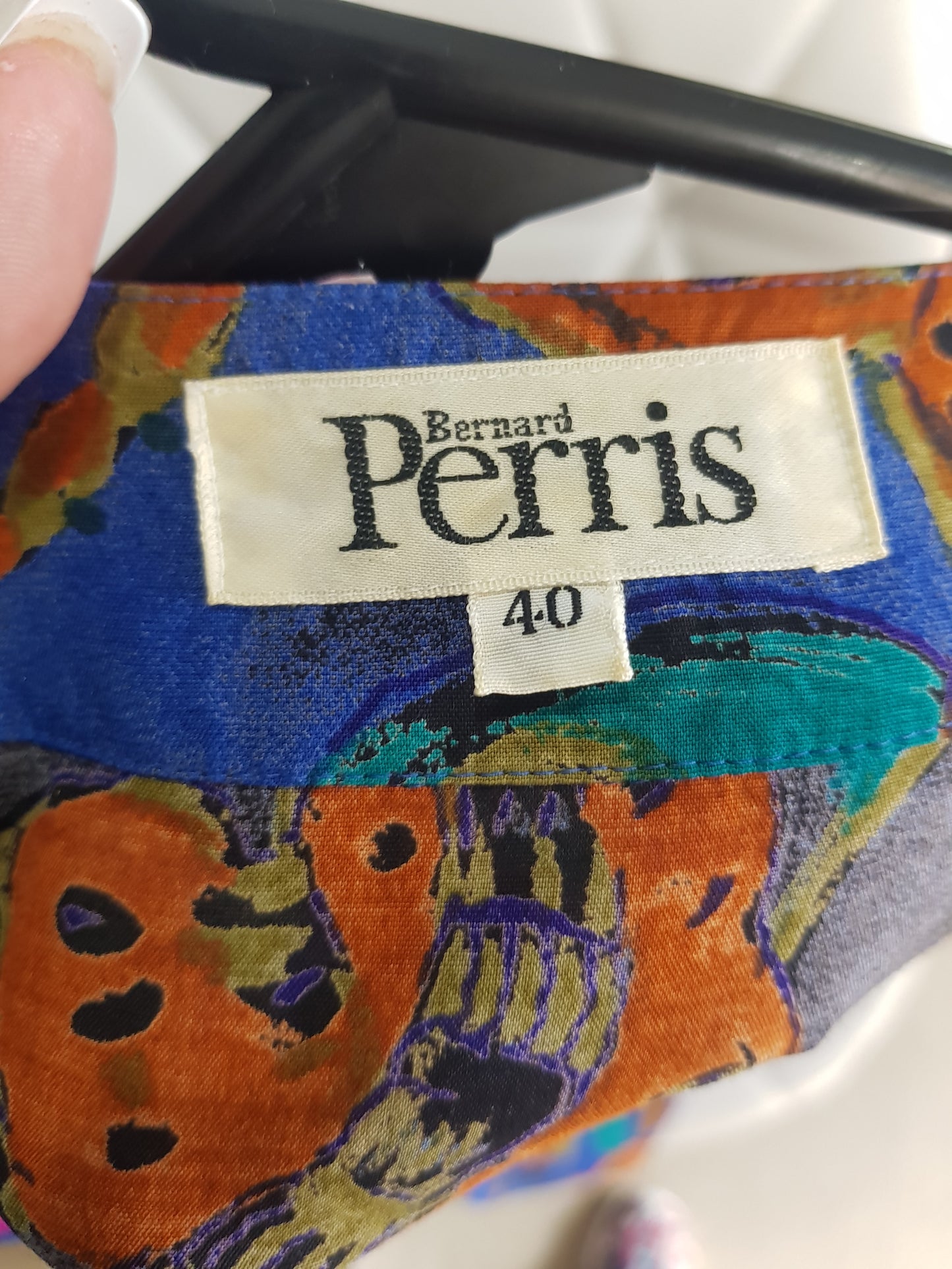 Bernard Perris Vintage Multicolored Shirt - Blouse - Size 40
