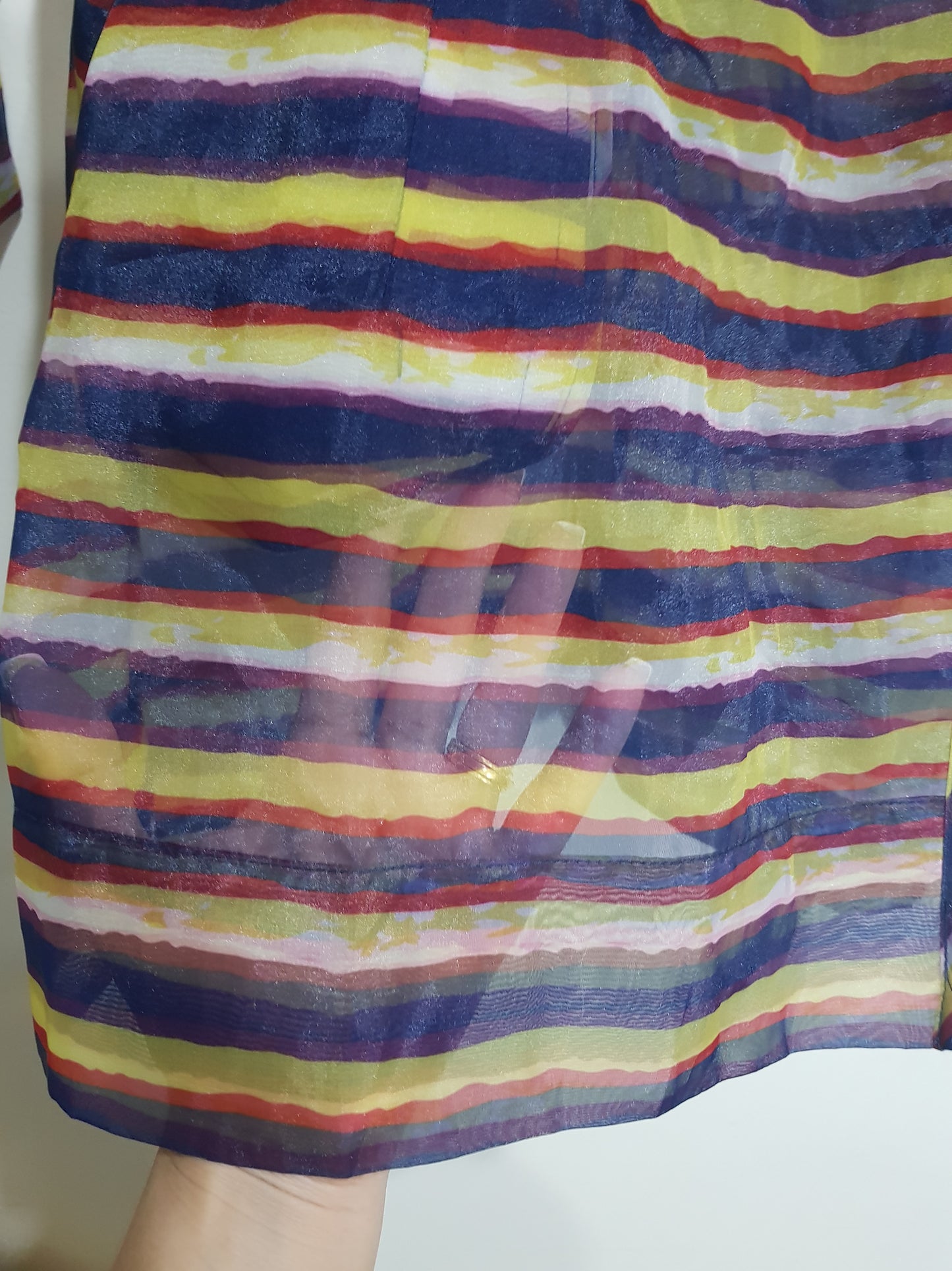 Multicolored See-through Jacket Light Preloved Jacket