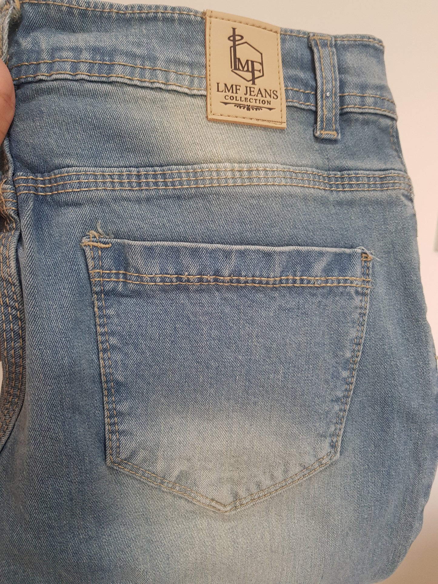 Low-medium rise Waist Ripped Denim Pants - Jeans