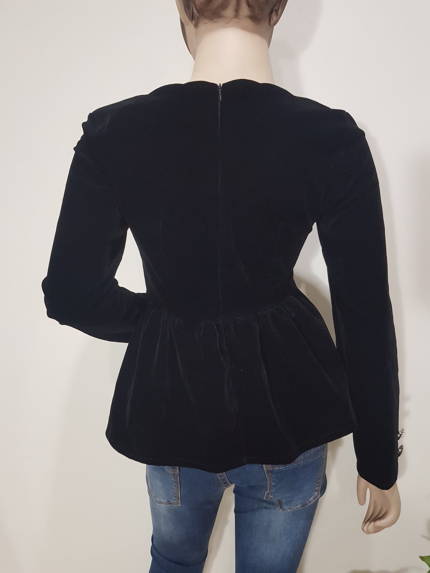 Beautiful vintage - retro style top Black preloved Top