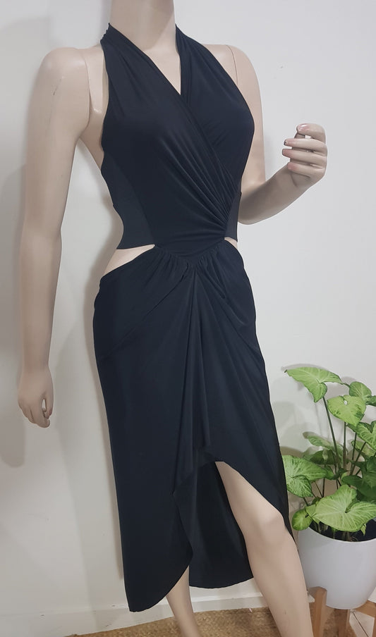 Nasty Gal Women's Black So Warped Venezia Dress/Black preloved dress