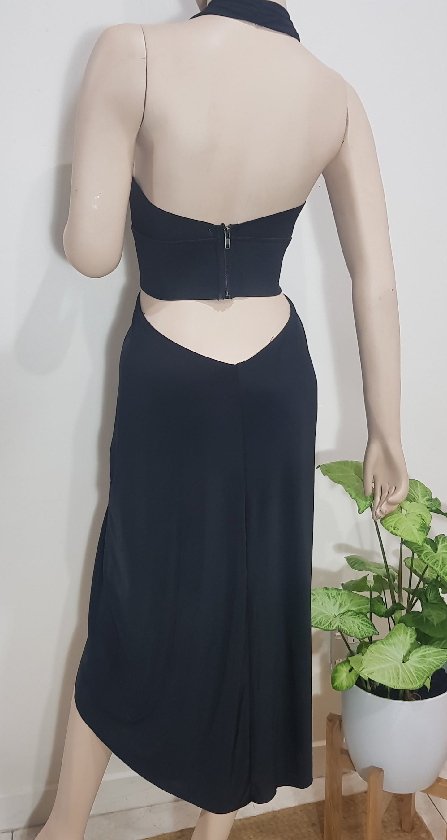 Nasty Gal Women's Black So Warped Venezia Dress/Black preloved dress