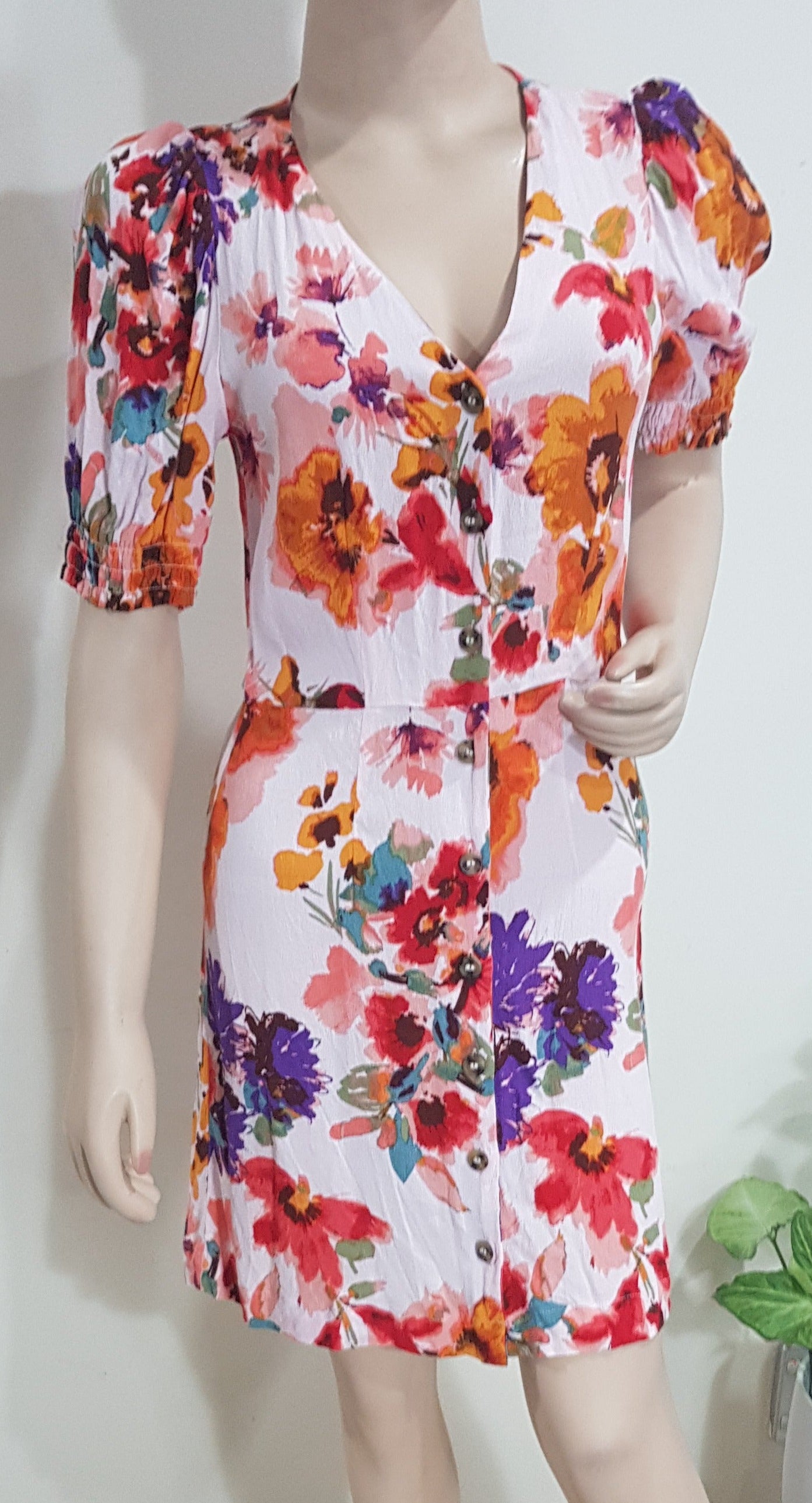 preloved dress for sale floral button up short dress