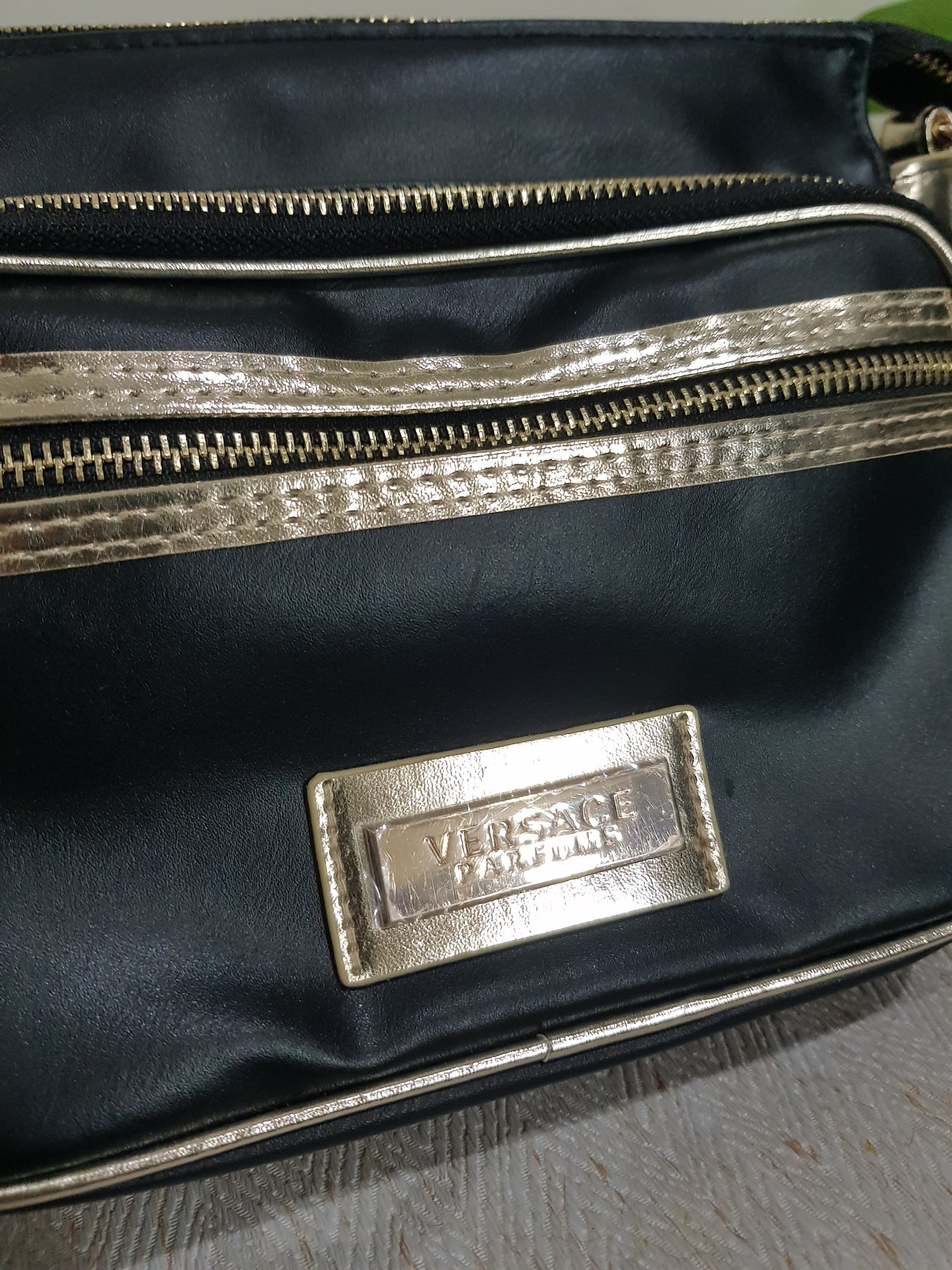 Black & Gold Shoulder Strap Bag