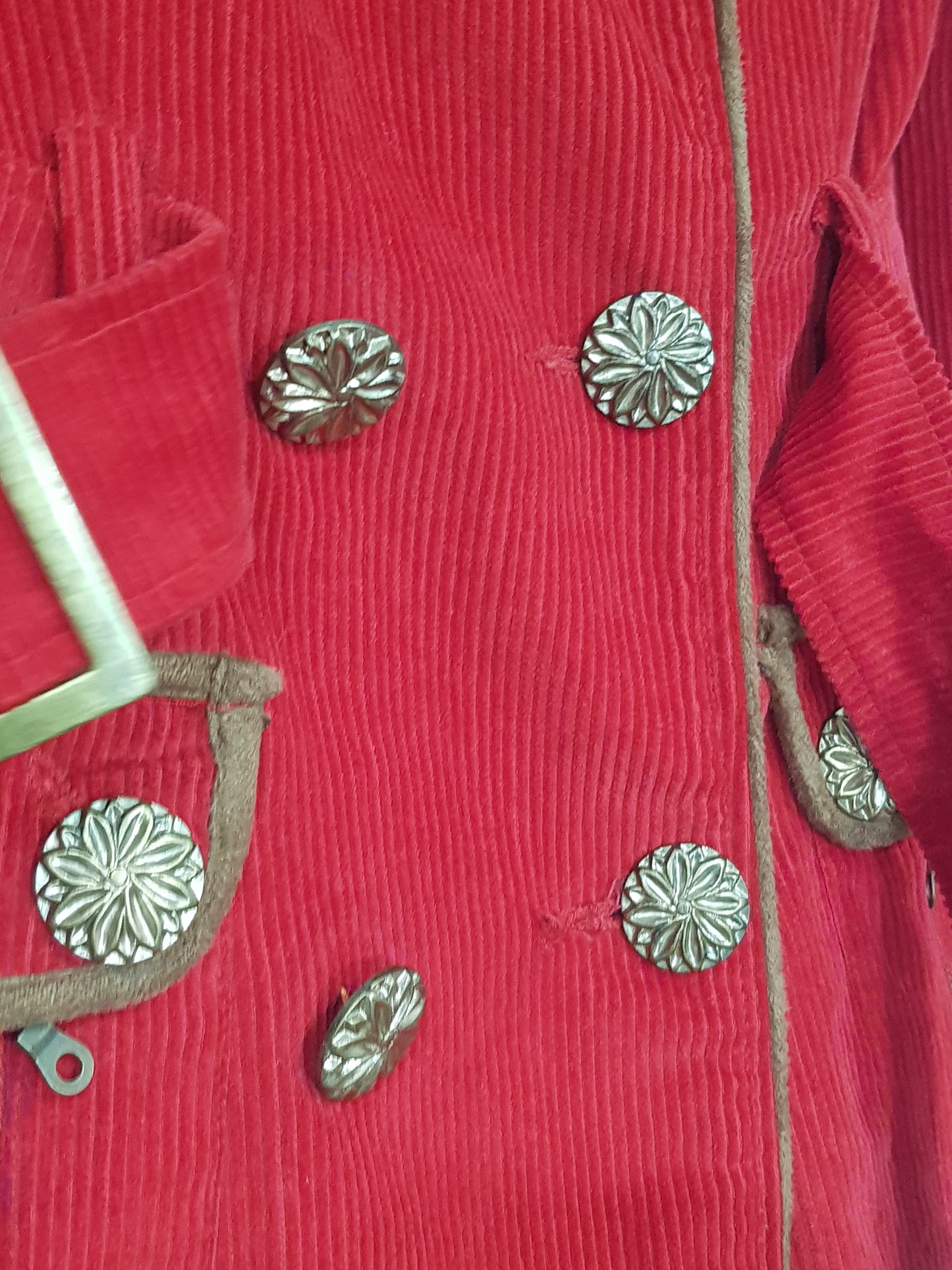 Red Corduroy Jacket Vintage Coat