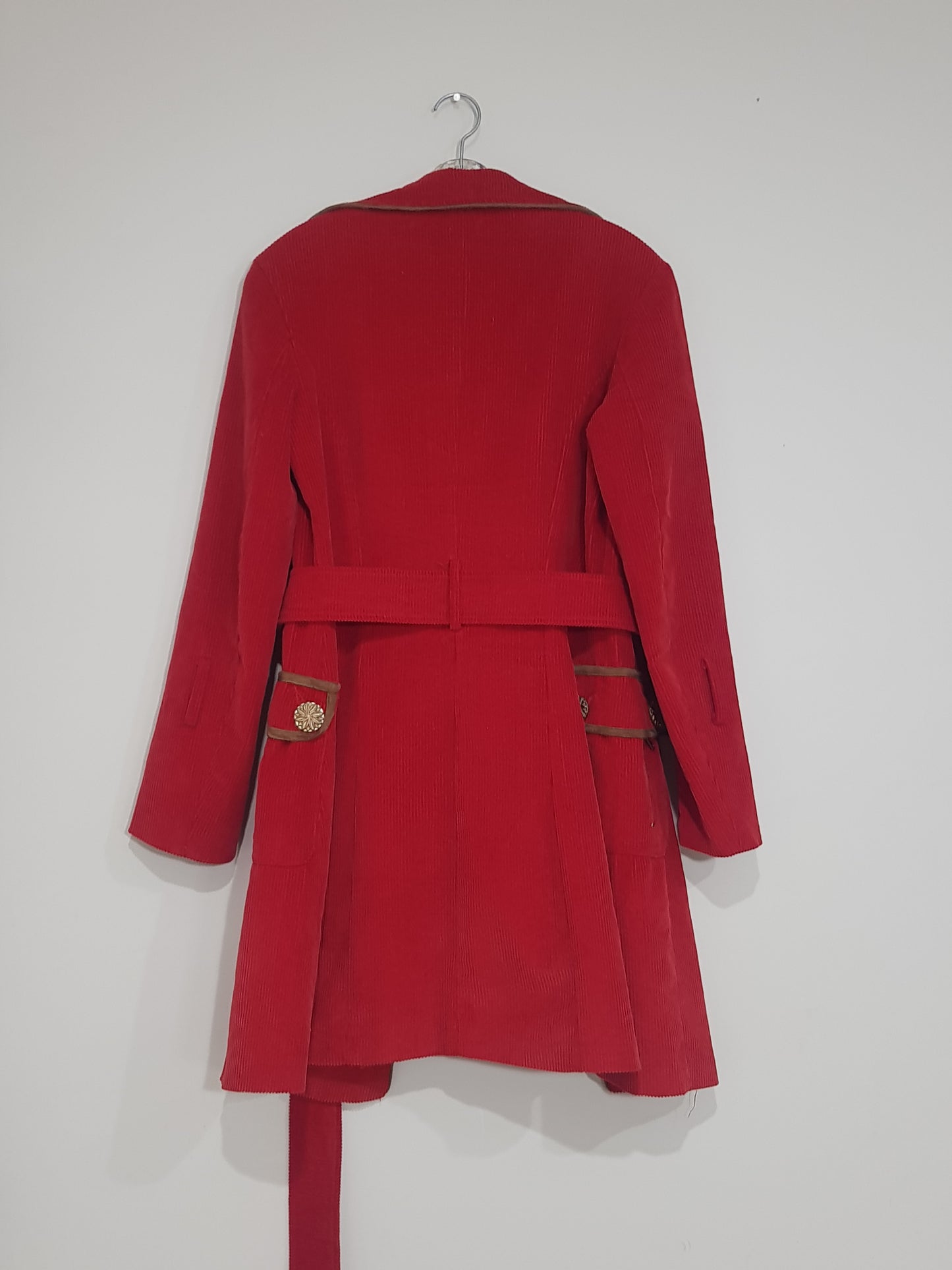 Red Corduroy Jacket Vintage Coat