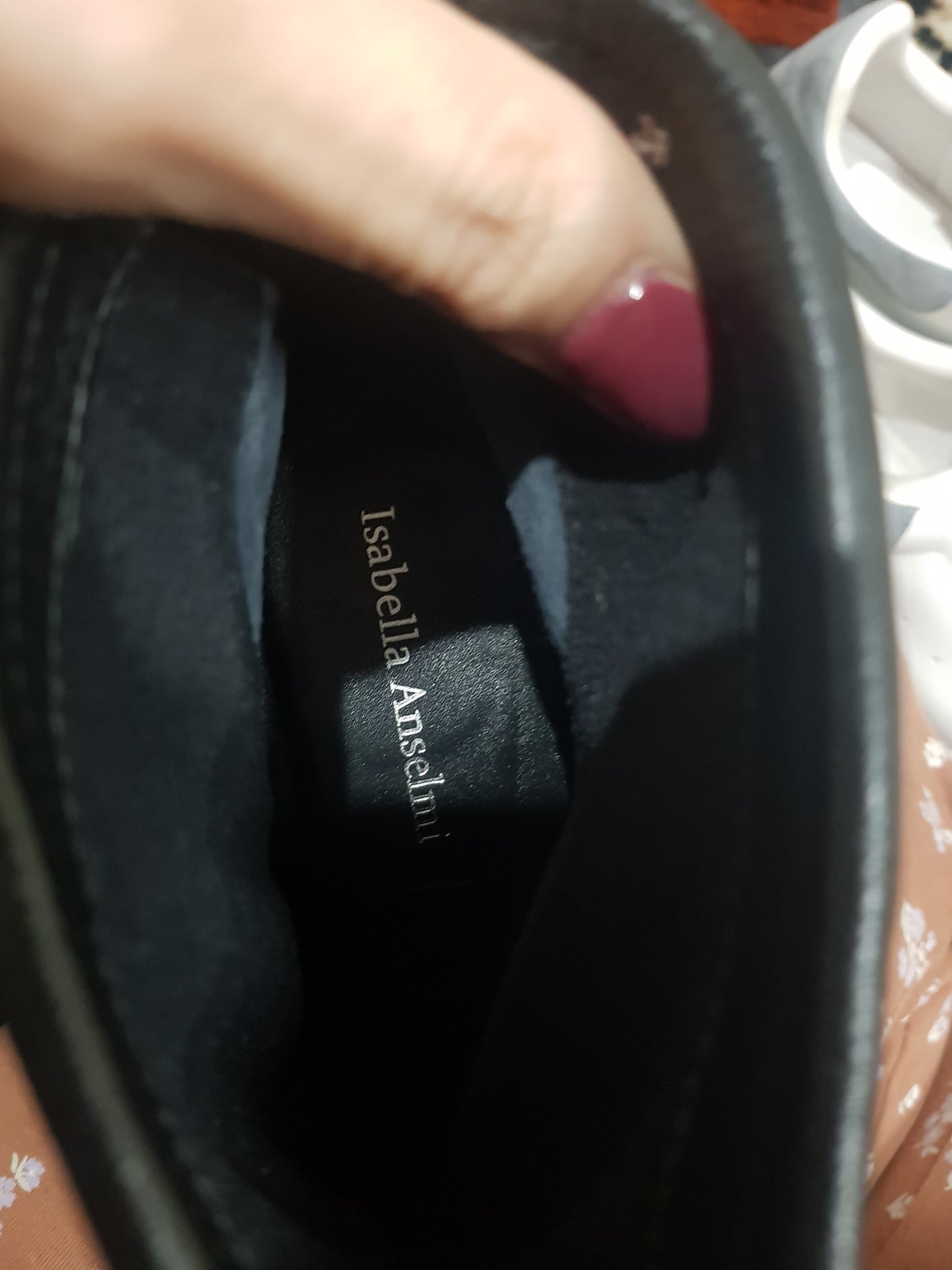 Authentic Leather Ankle Wedge Boots, Size 38 by Isabella Anselmi