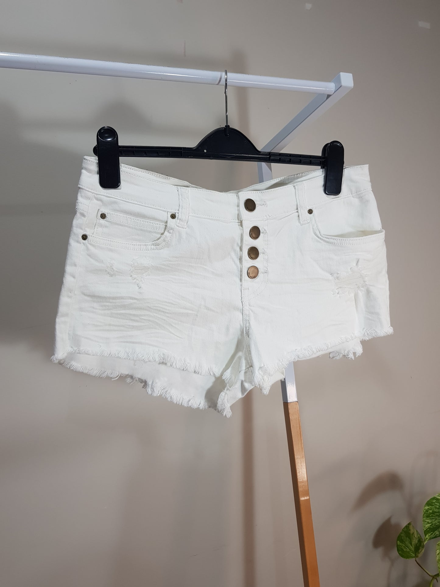 Billabong White Denim Shorts