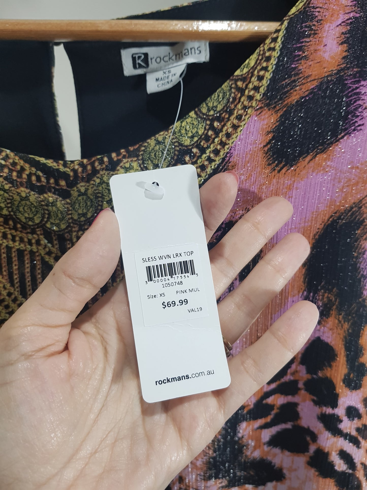 NWT lady top Rockmans Tank Top Blouse