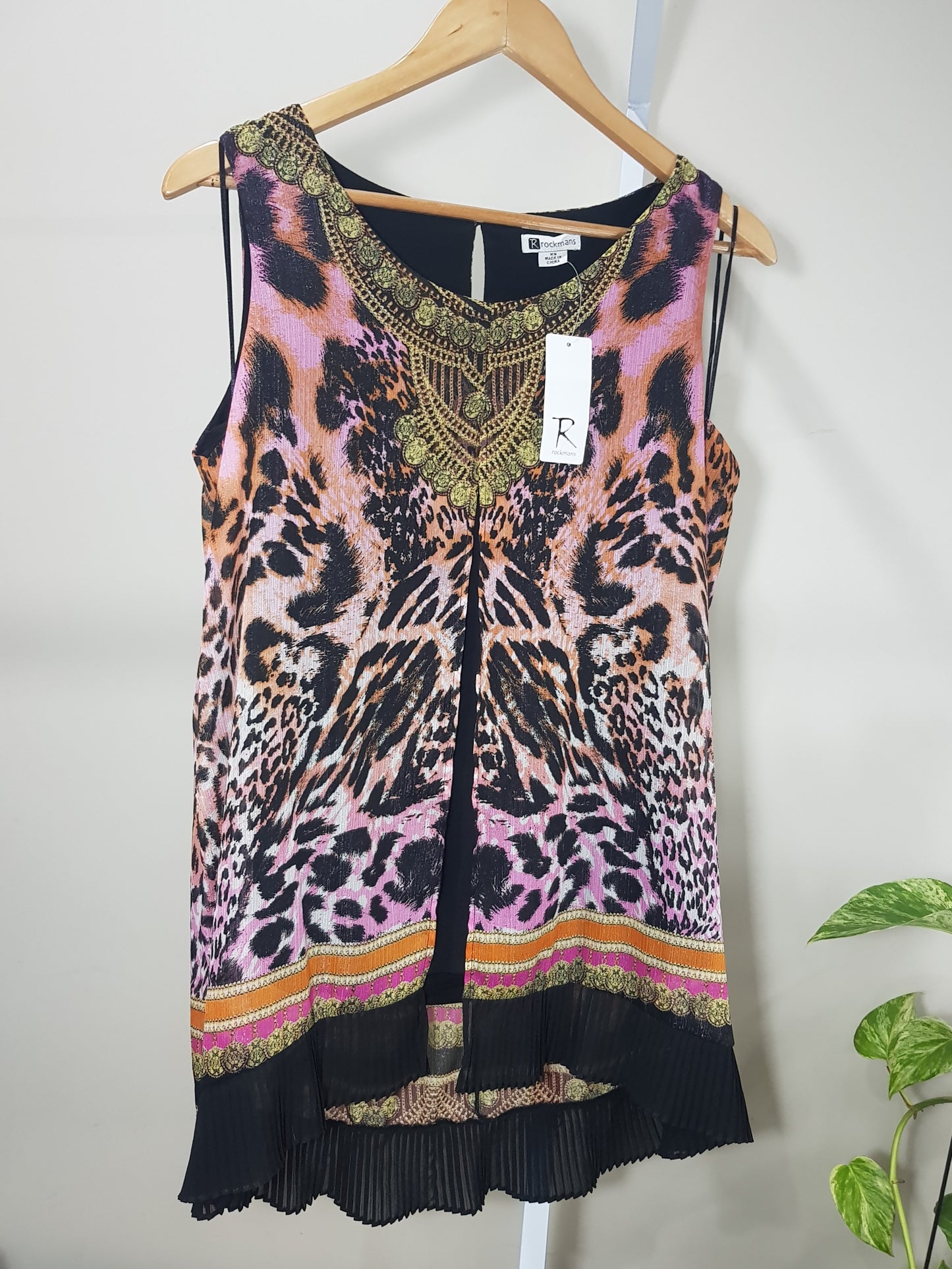 NWT lady top Rockmans Tank Top Blouse