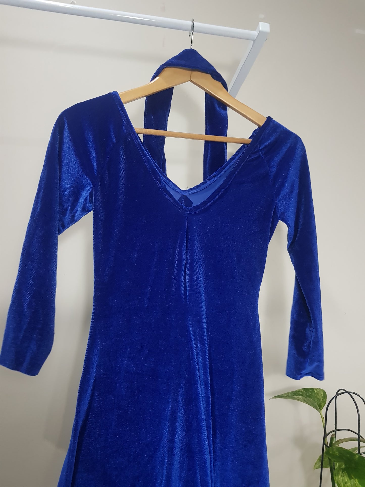 Long dress - Preloved Dress - Vintage Dress Handmade Velvet Dress