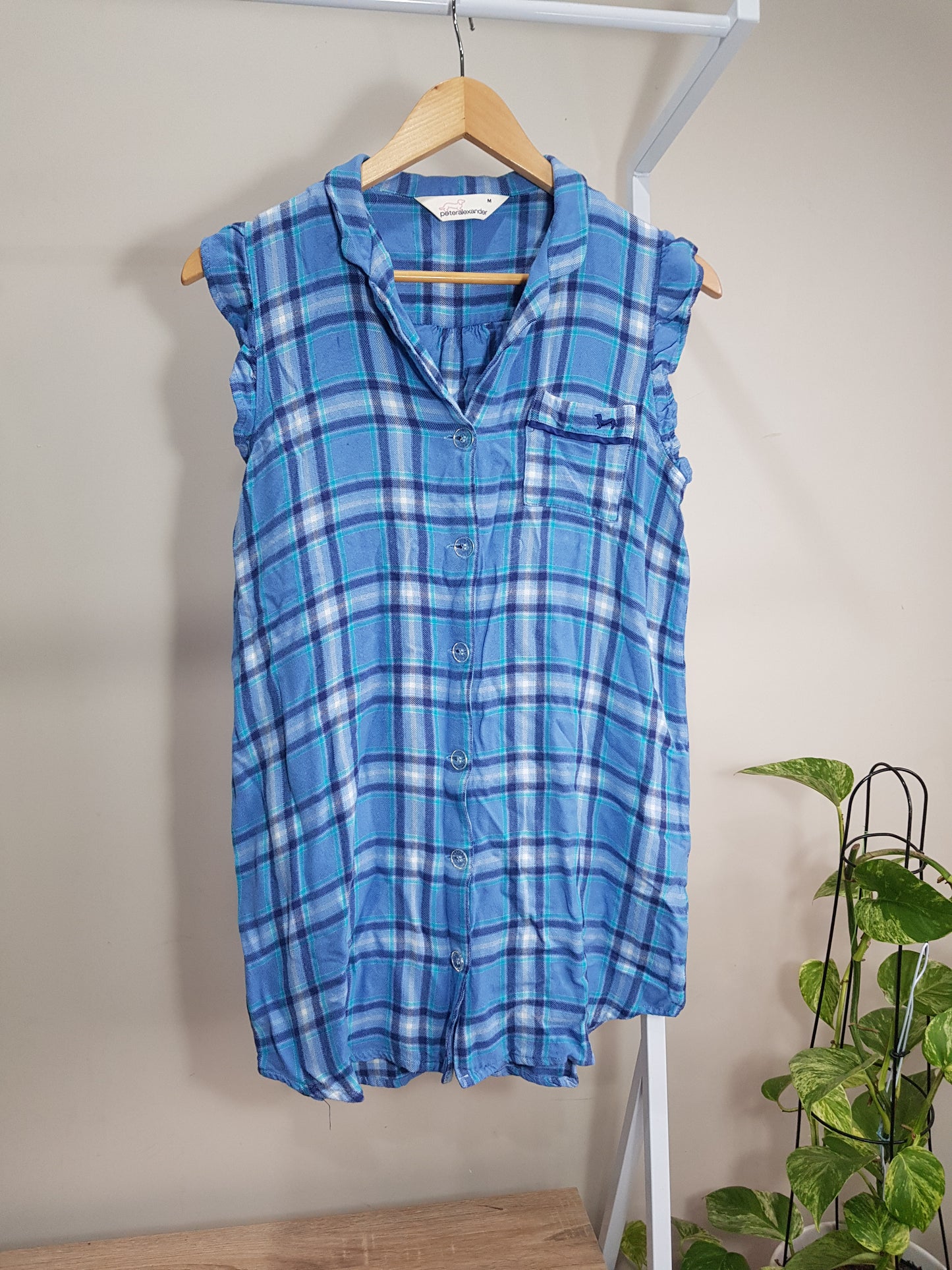 Peter Alexander Slip dress Plaid camisole