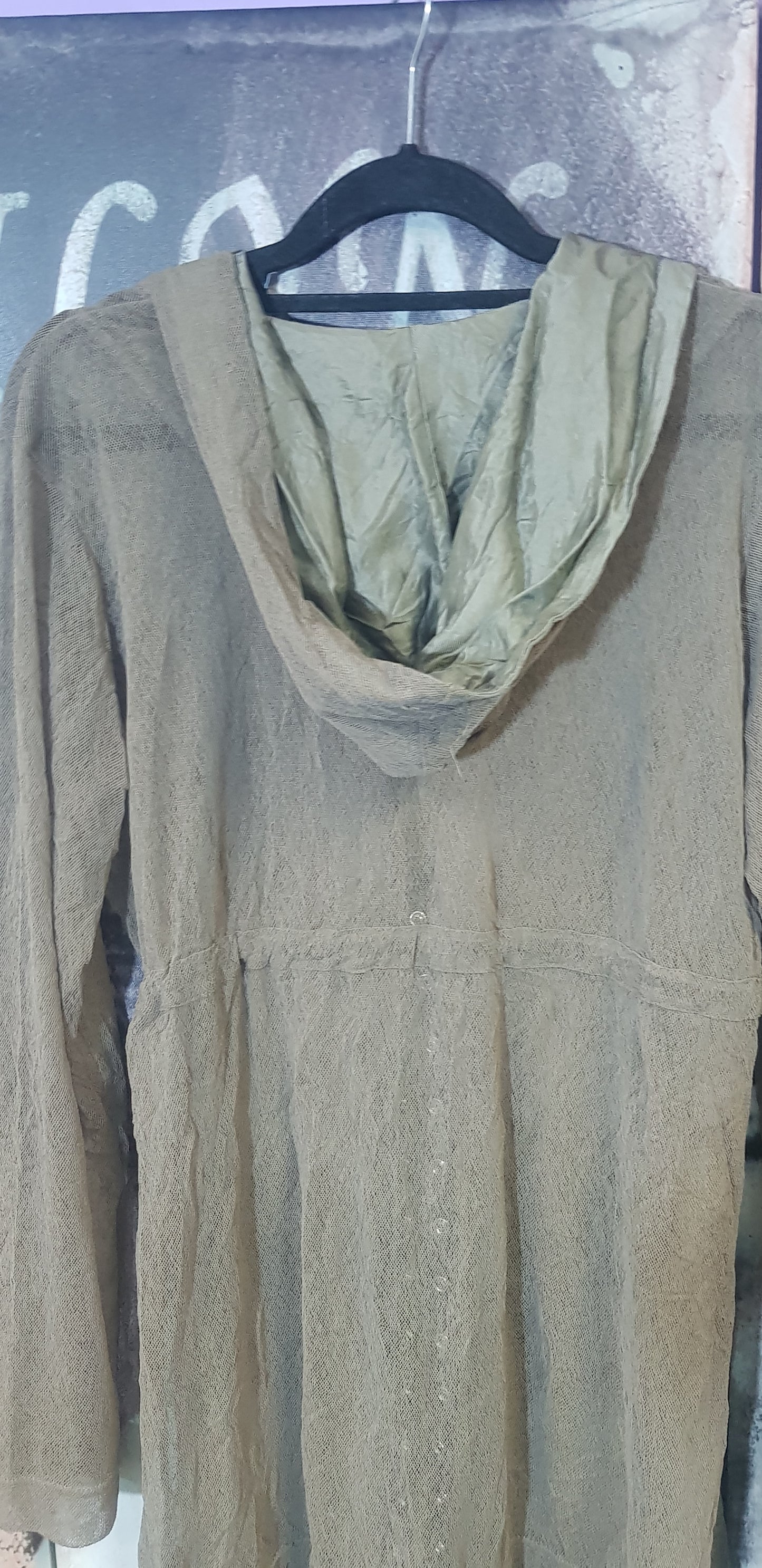 Leslie Herbert Parka Coat - Second Hand Find Mesh light jacket
