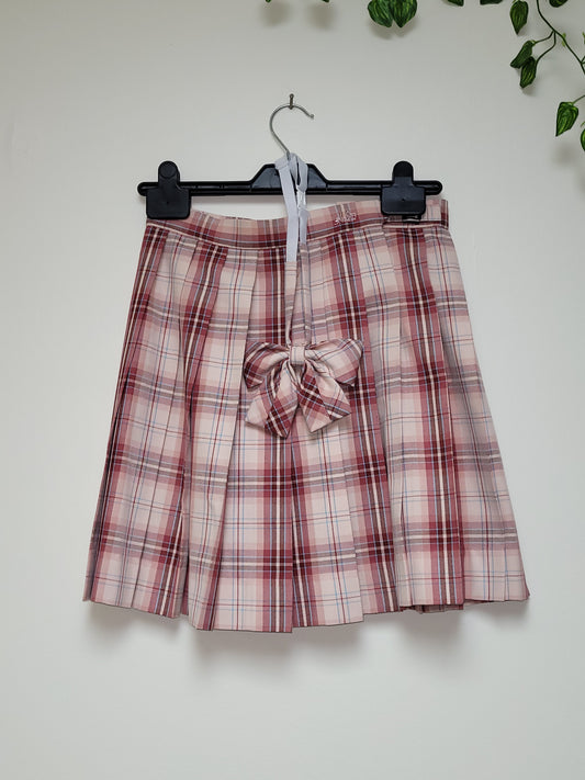 japanese uniform skirt with bow kogal gyaru cutecore jojifuku