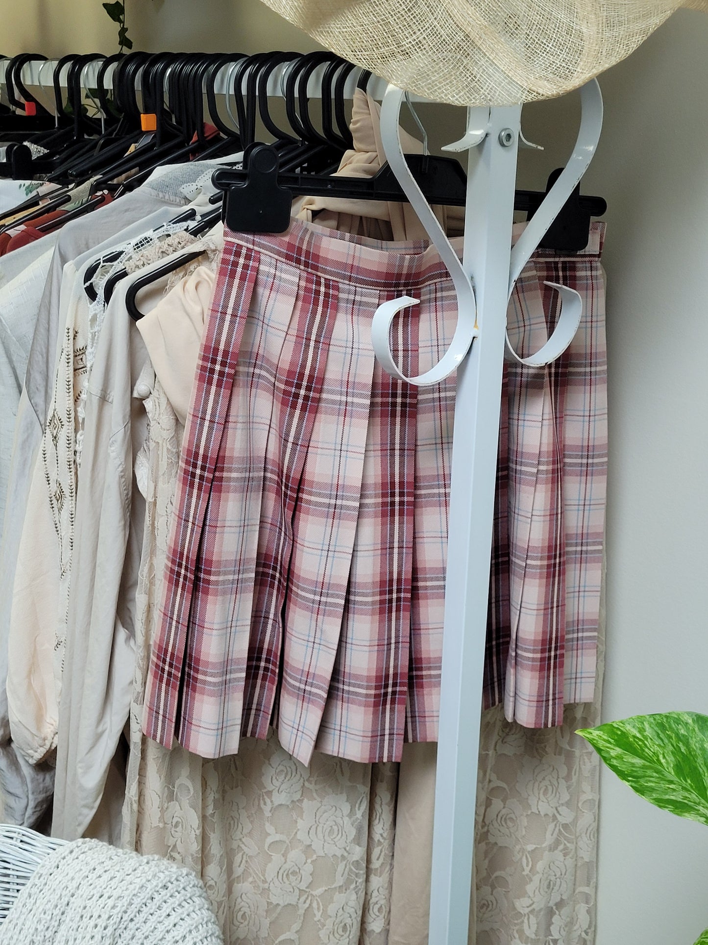 Plaid Skirt Japanese skirt with bow kogal gyaru cutecore jojifuku