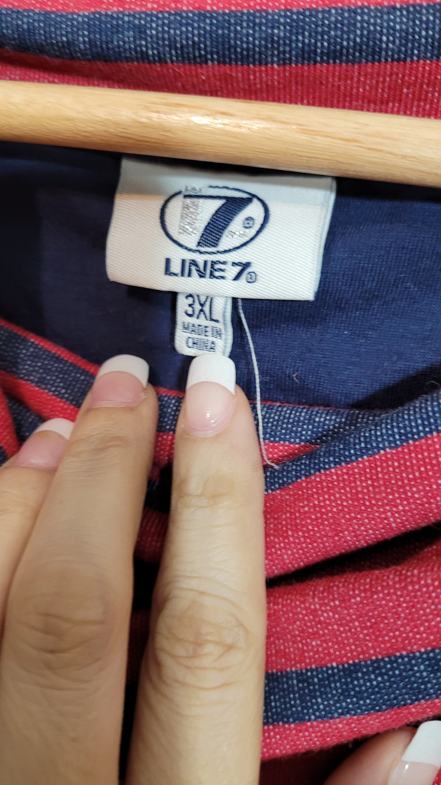 Curvy Top Gray Red Striped Cowl Neck Retro style top 3XL