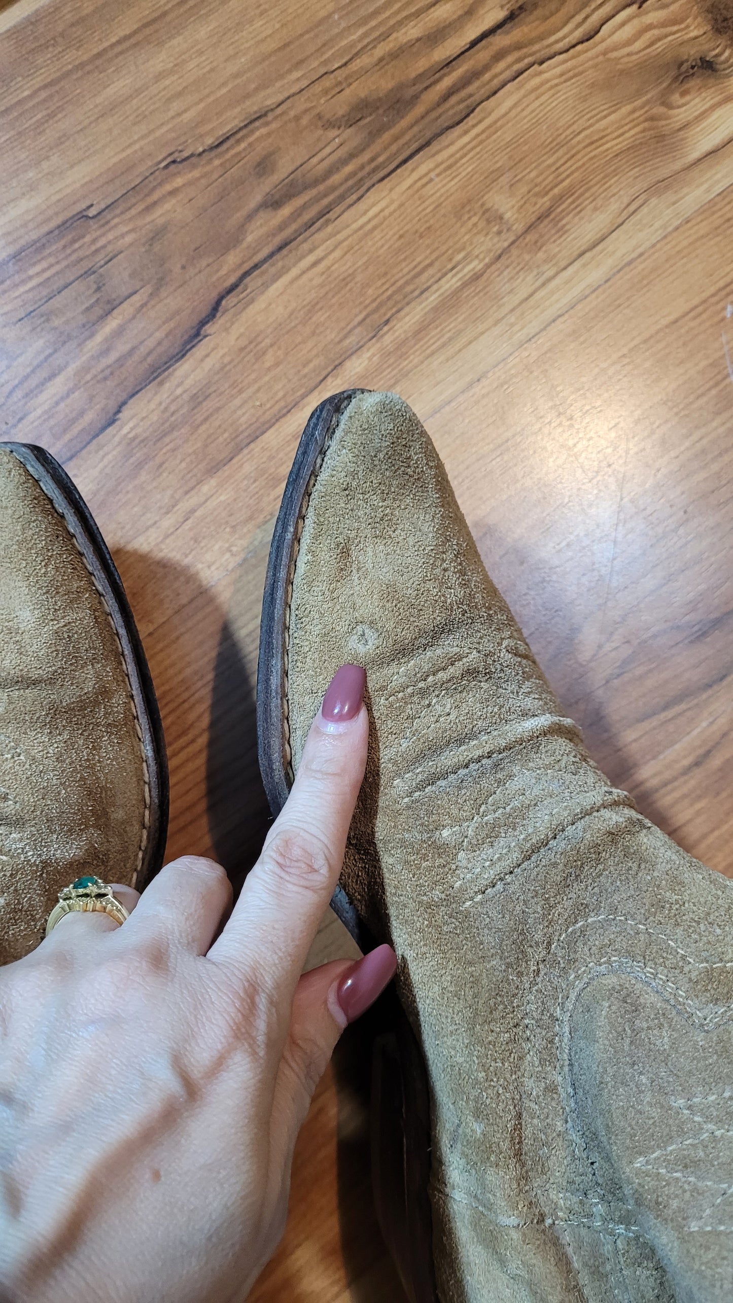 Authentic Loaded cowboy boots - Cherry Red Leather boots