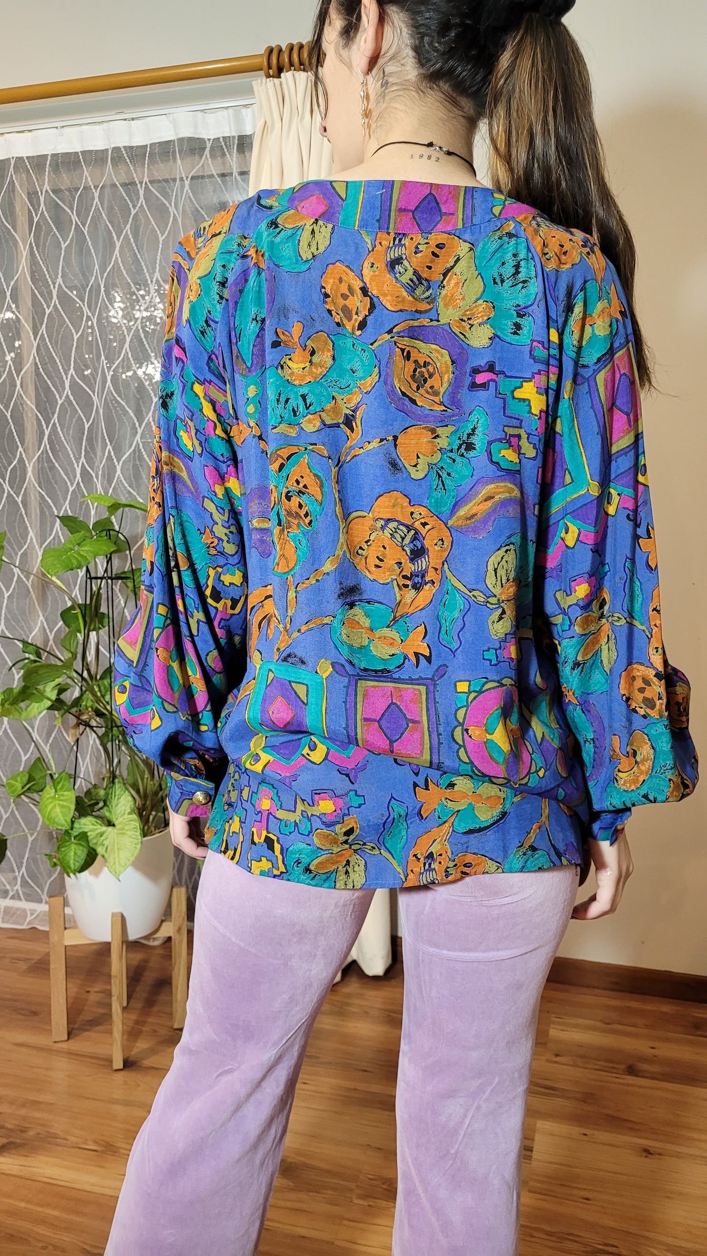 Bernard Perris Vintage Multicolored Shirt - Blouse - Size 40