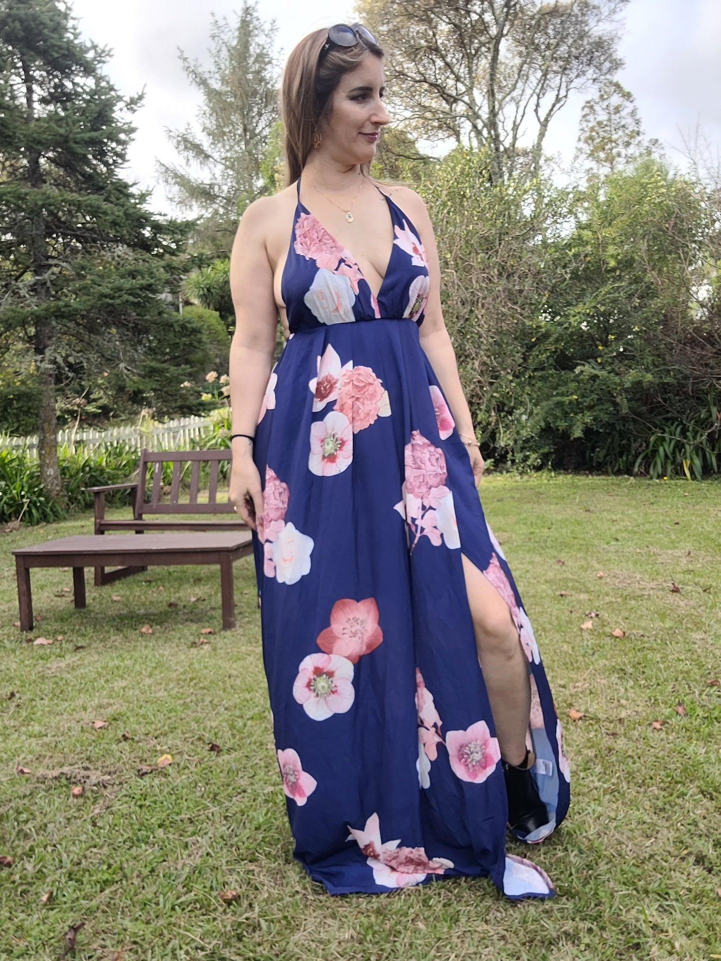 Floral Elegance: Shareen Creations Maxi Dress - Second Hand Store Treasure